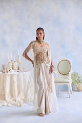 SHARNAMLI MEHRA IN OUR YARA CAPE SKIRT SET