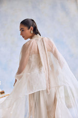 SHARNAMLI MEHRA IN OUR YARA CAPE SKIRT SET