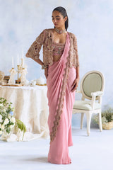 ROSE JACKET SAREE SET