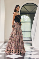 Noor Black Lehenga Set