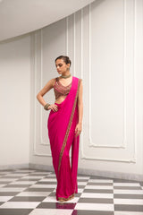 Gulabi Saree Set