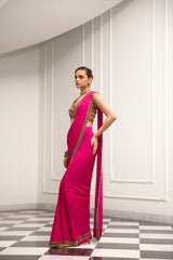 Gulabi Saree Set