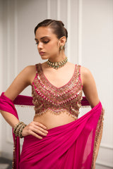 Gulabi Saree Set