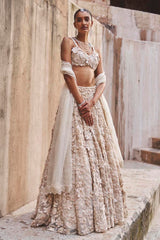 Ivory Bloom Lehenga Set