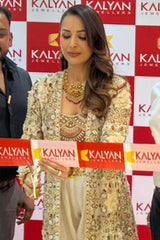 MALAIKA ARORA IN SCARLET ORGANZA JACKET