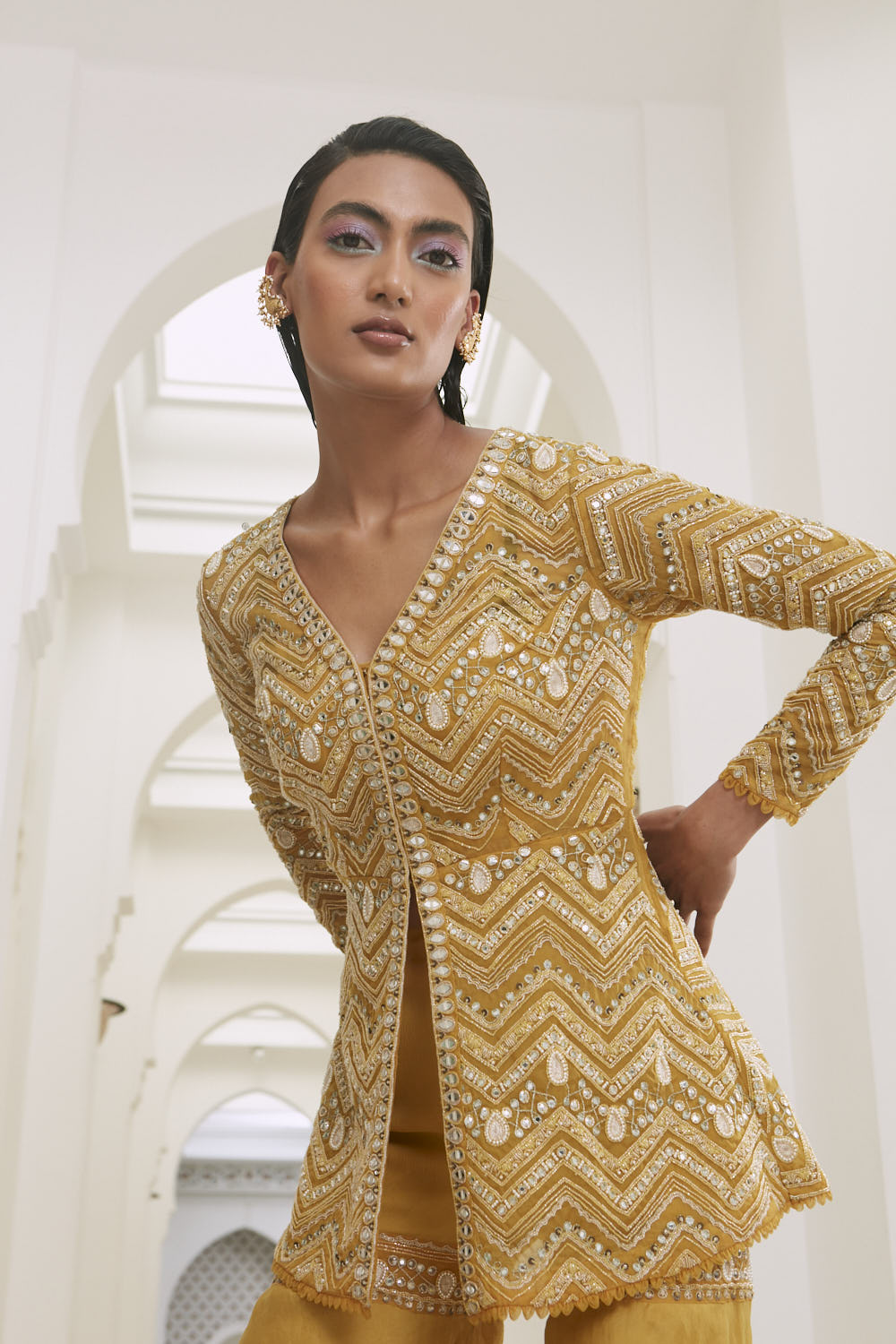 eaphi back ribbon jacket 新品】 Eaphi jacquard back ribbon jacket