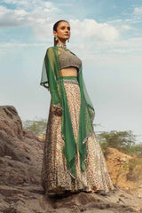 NOMADIC PRINTED LEHENGA